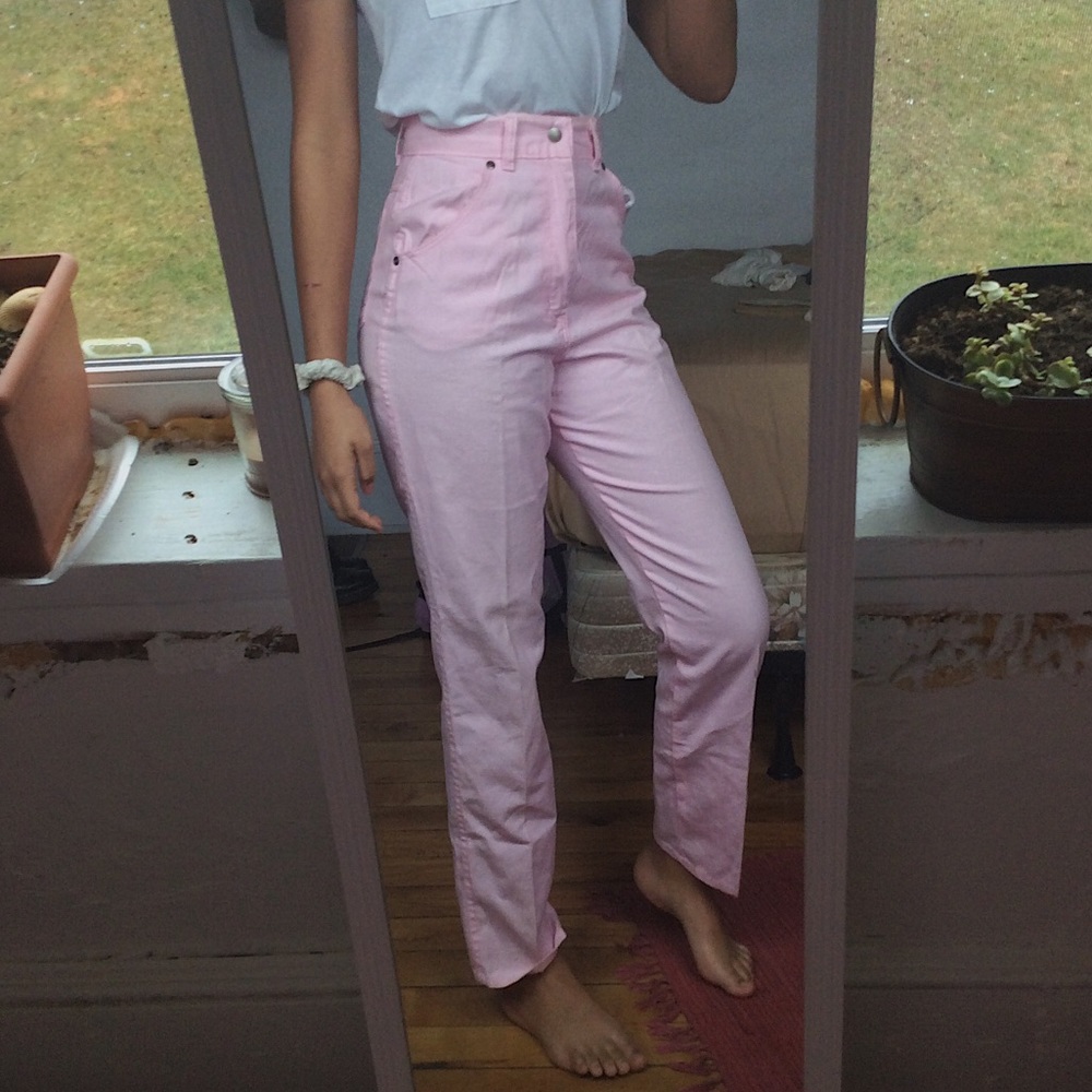 Pink High Waisted Jeans